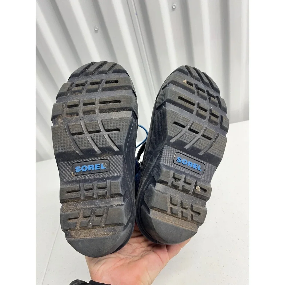 SOREL Flurry Winter Snow Boots Blue Size 12 Kids Waterproof Insulated NC1831